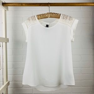 Fortune + Ivy white blouse